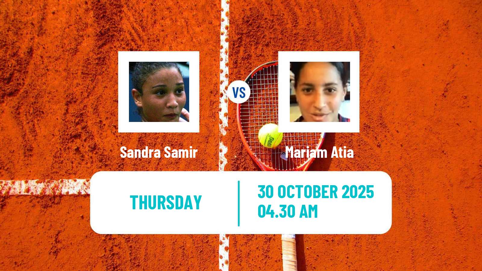 Tennis ITF W15 Sharm Elsheikh 17 Women Sandra Samir - Mariam Atia