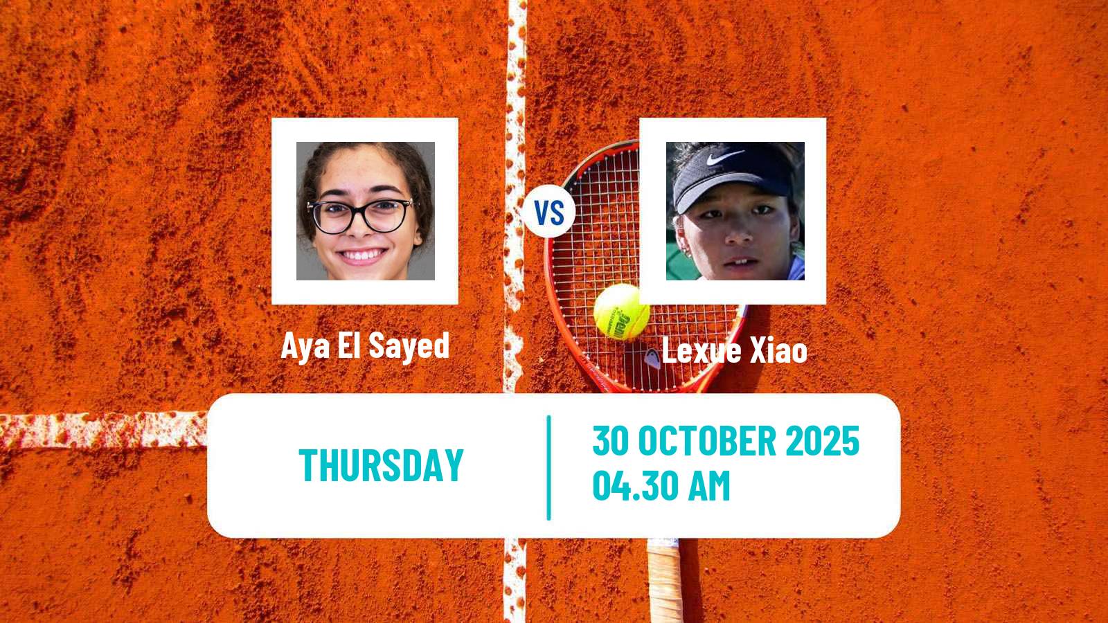 Tennis ITF W15 Sharm Elsheikh 17 Women Aya El Sayed - Lexue Xiao