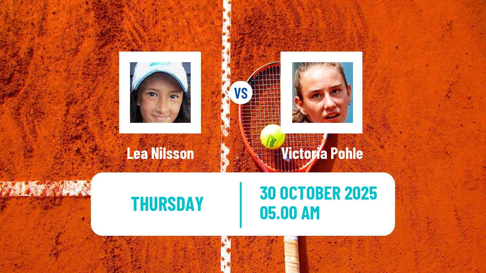 Tennis ITF W15 Taby Women Lea Nilsson - Victoria Pohle