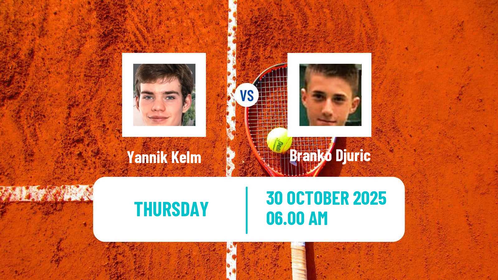 Tennis ITF M15 Monastir 41 Men Yannik Kelm - Branko Djuric