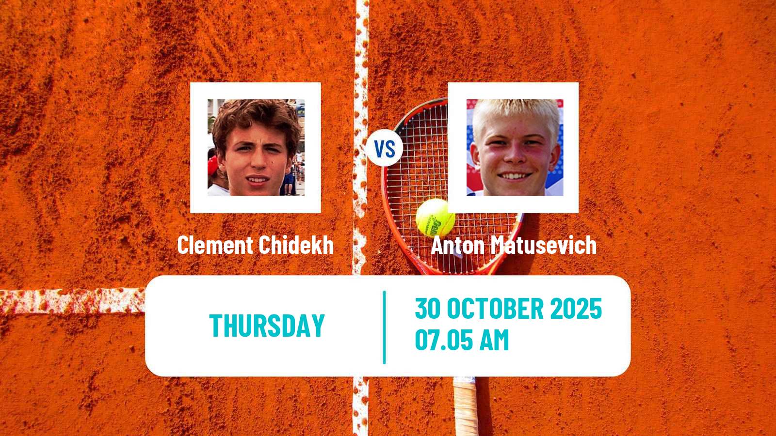 Tennis ITF M25 Glasgow 2 Men Clement Chidekh - Anton Matusevich
