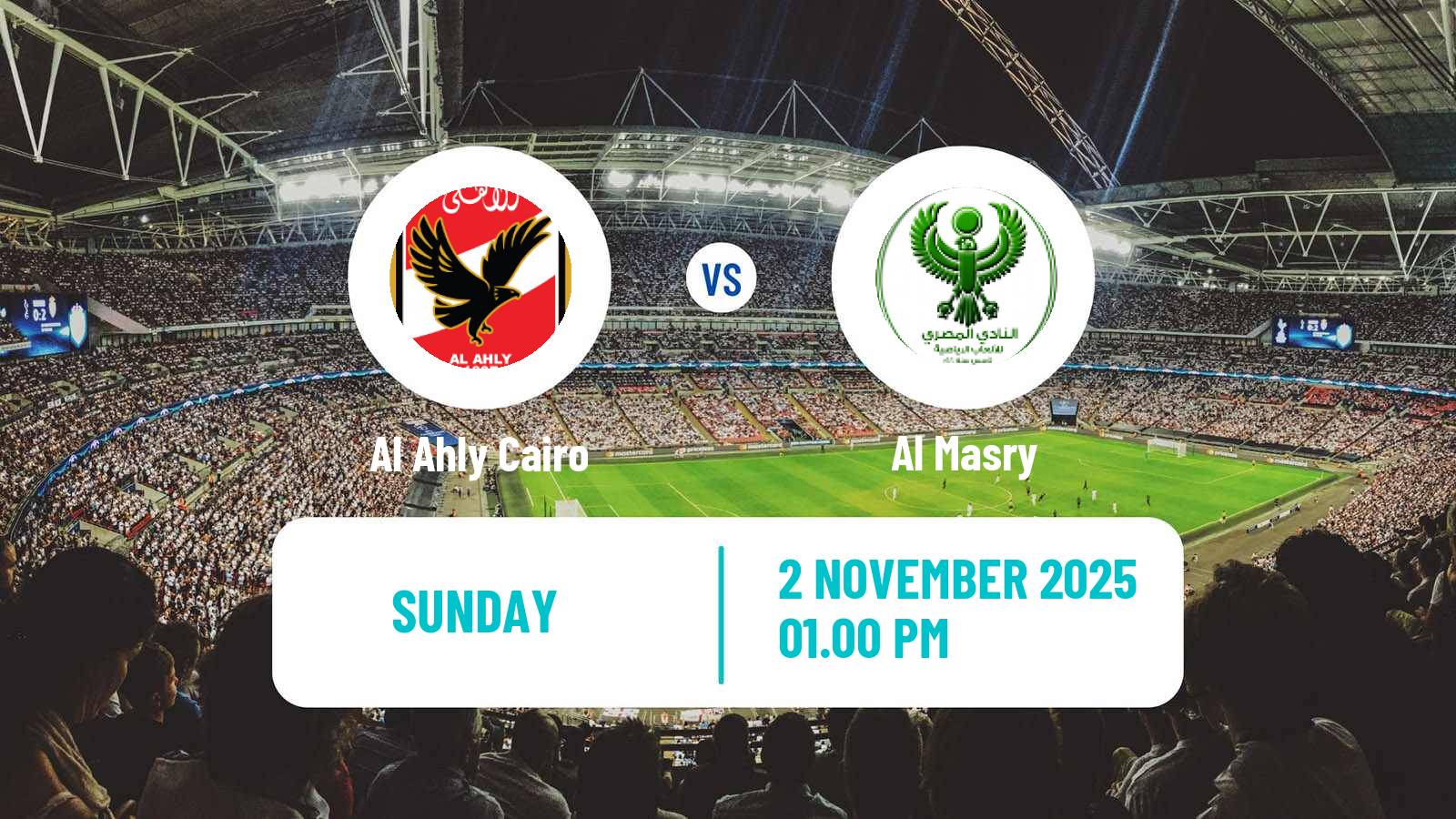 Football Egyptian Premier League Al Ahly Cairo - Al Masry