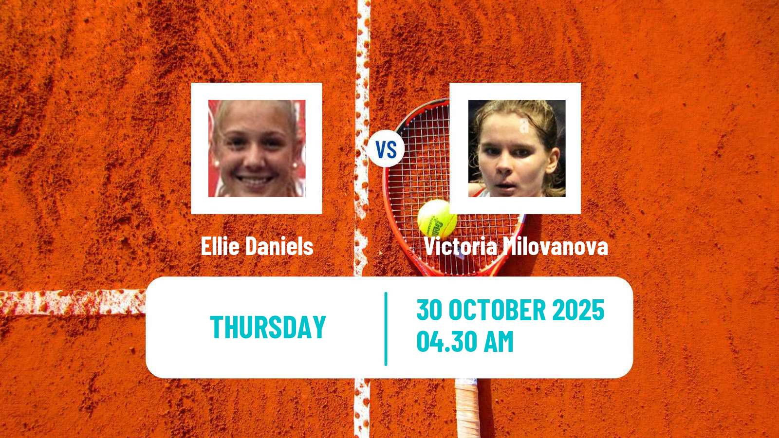 Tennis ITF W15 Sharm Elsheikh 17 Women Ellie Daniels - Victoria Milovanova