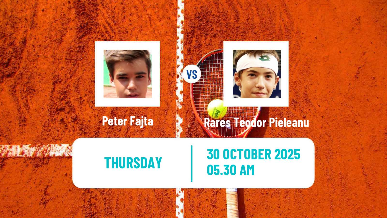 Tennis ITF M15 Szabolcsveresmart Men Peter Fajta - Rares Teodor Pieleanu