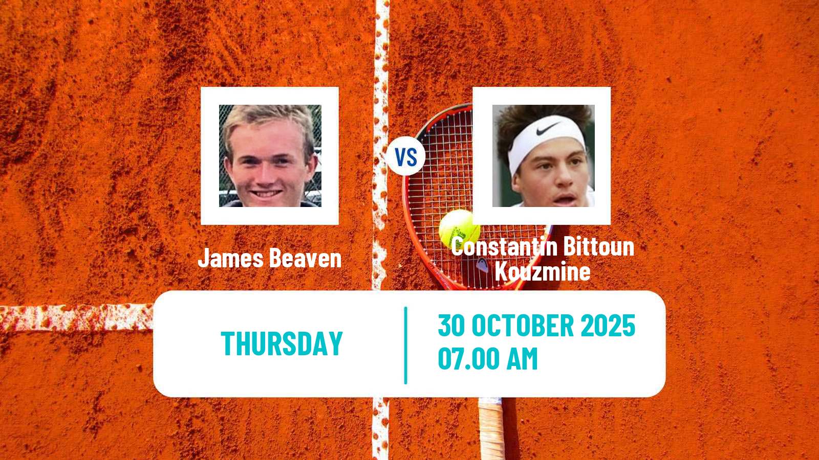 Tennis ITF M15 Malta Men James Beaven - Constantin Bittoun Kouzmine