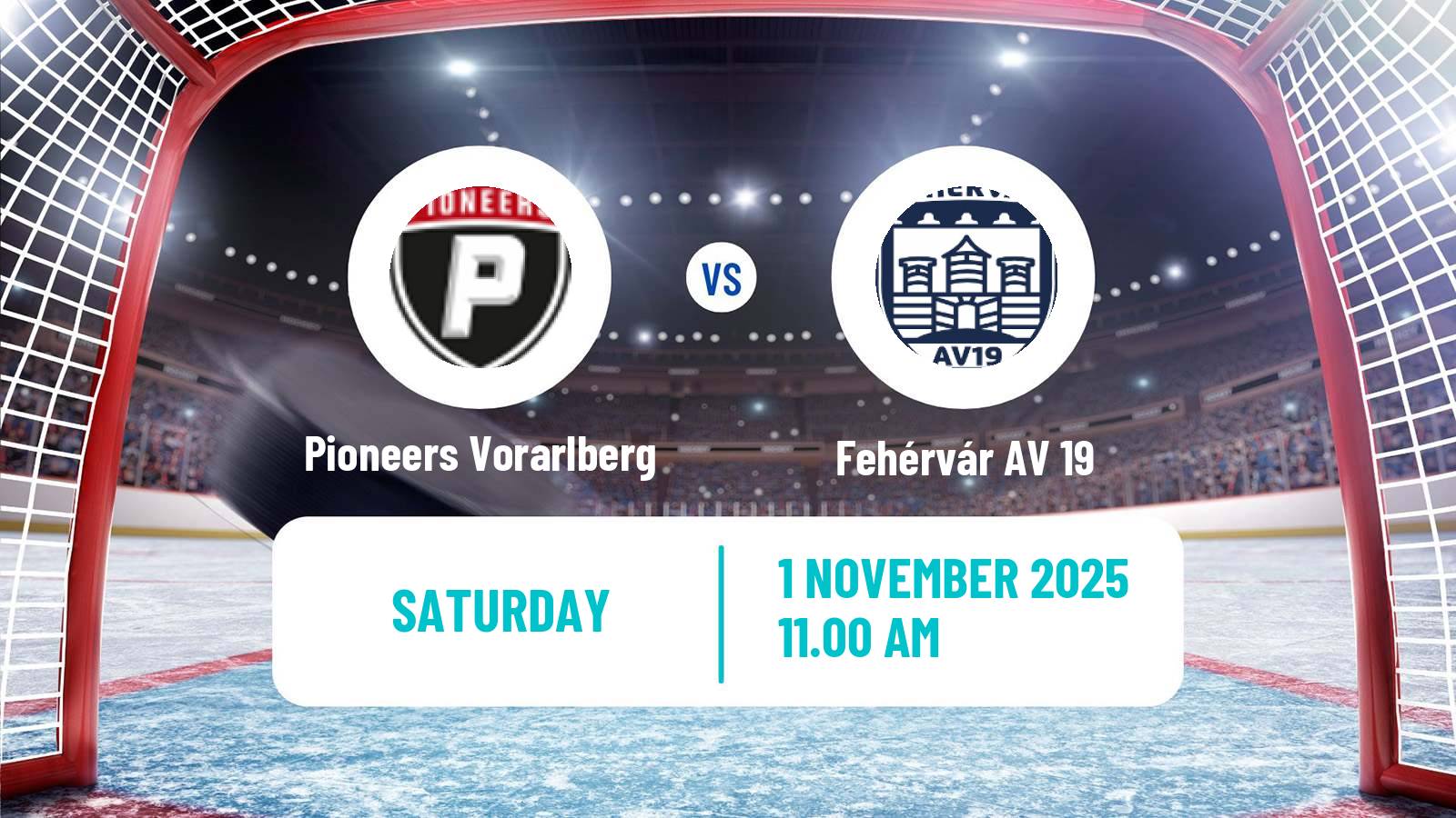 Hockey Austrian Ice Hockey League Pioneers Vorarlberg - Fehérvár AV 19