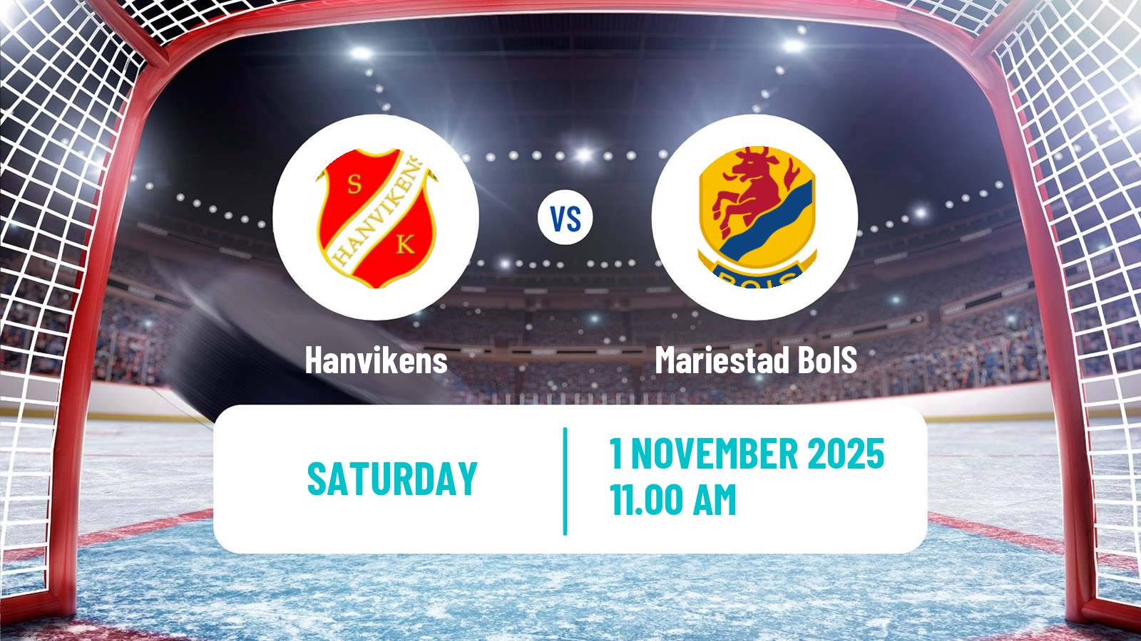 Hockey Swedish HockeyEttan Sodra Hanvikens - Mariestad BoIS