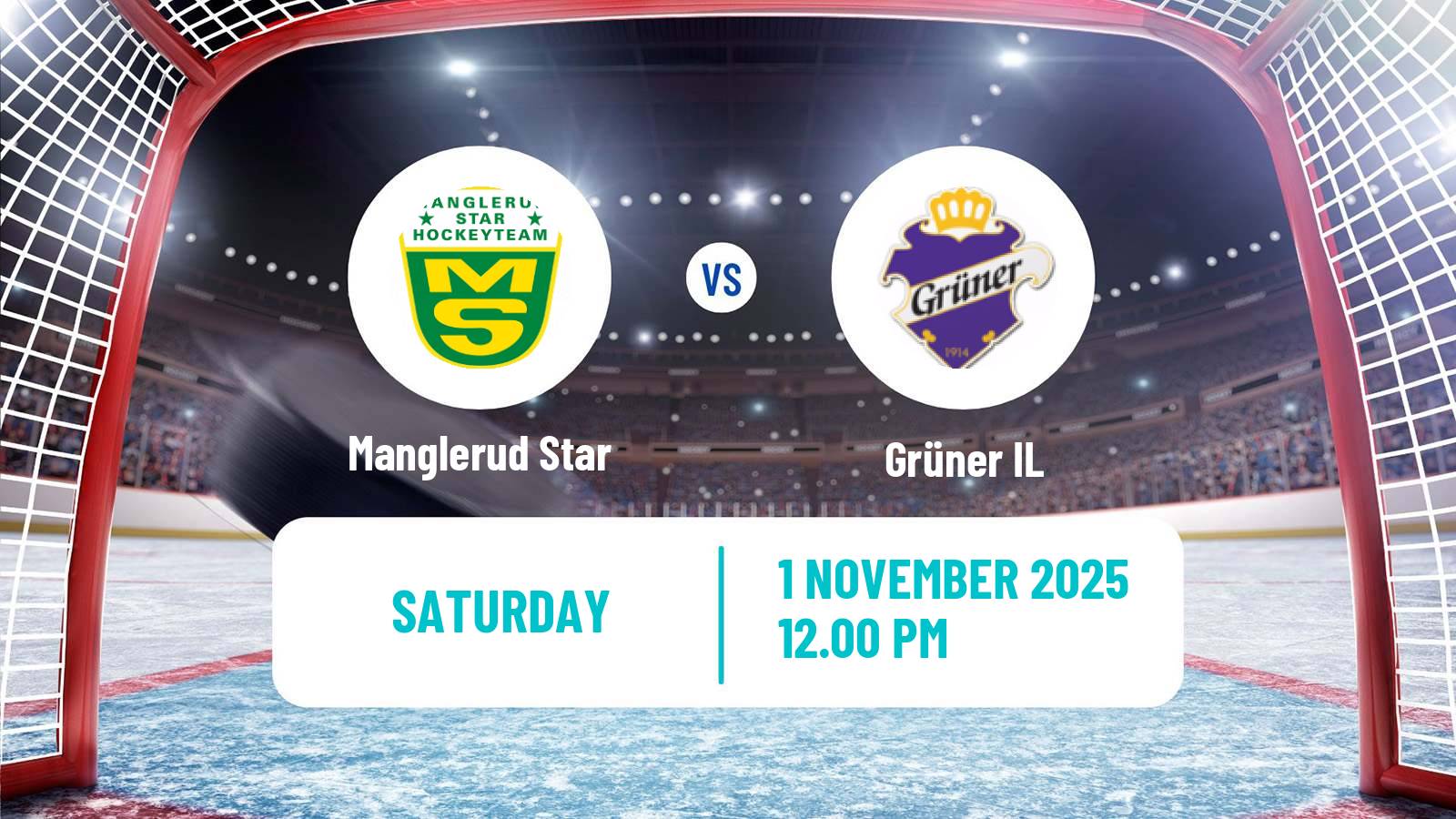 Hockey Norwegian Division 1 Hockey Manglerud Star - Grüner