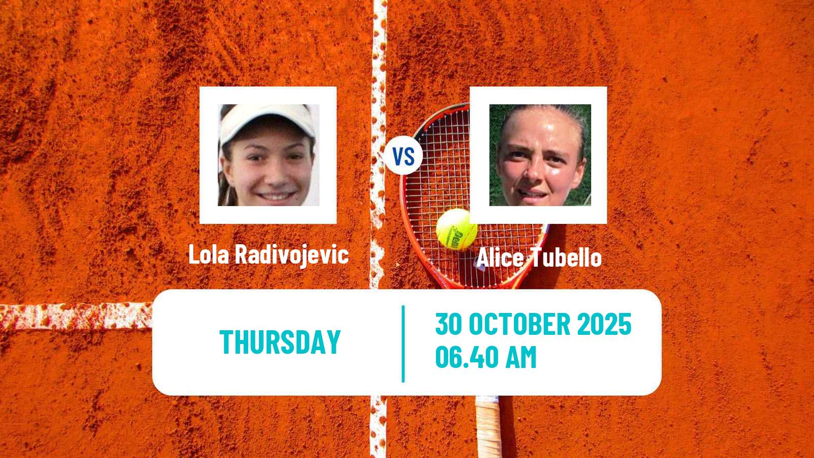 Tennis ITF W35 Loule Women Lola Radivojevic - Alice Tubello