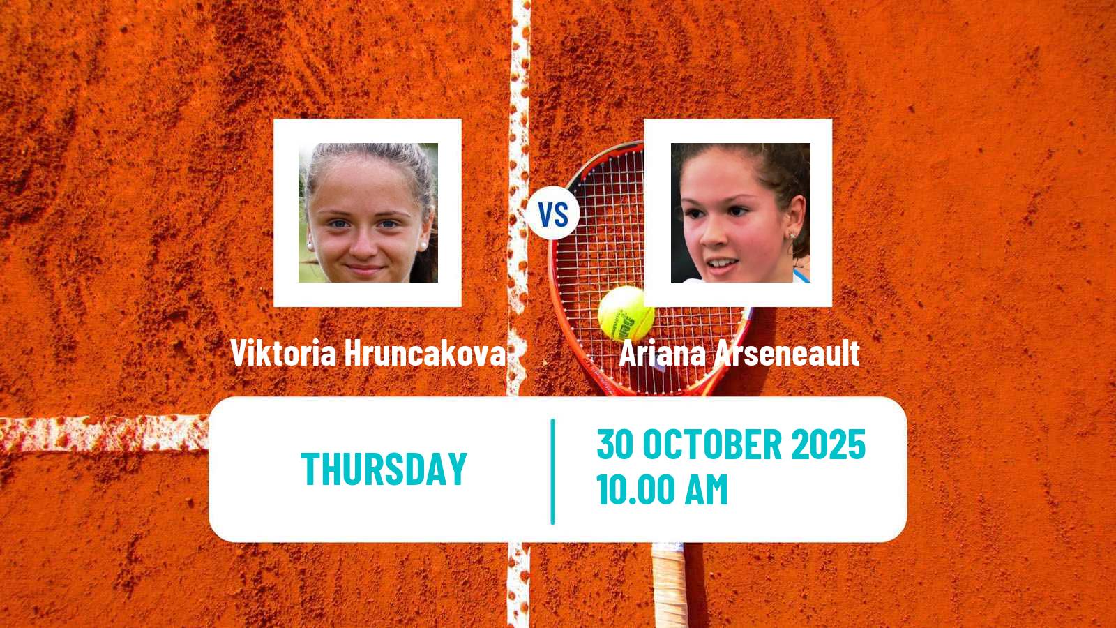 Tennis ITF W75 Toronto Women Viktoria Hruncakova - Ariana Arseneault
