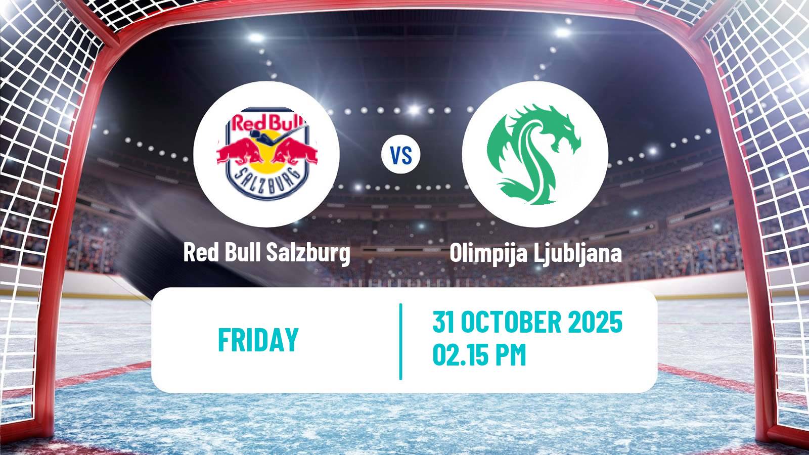 Hockey Austrian Ice Hockey League Red Bull Salzburg - Olimpija Ljubljana