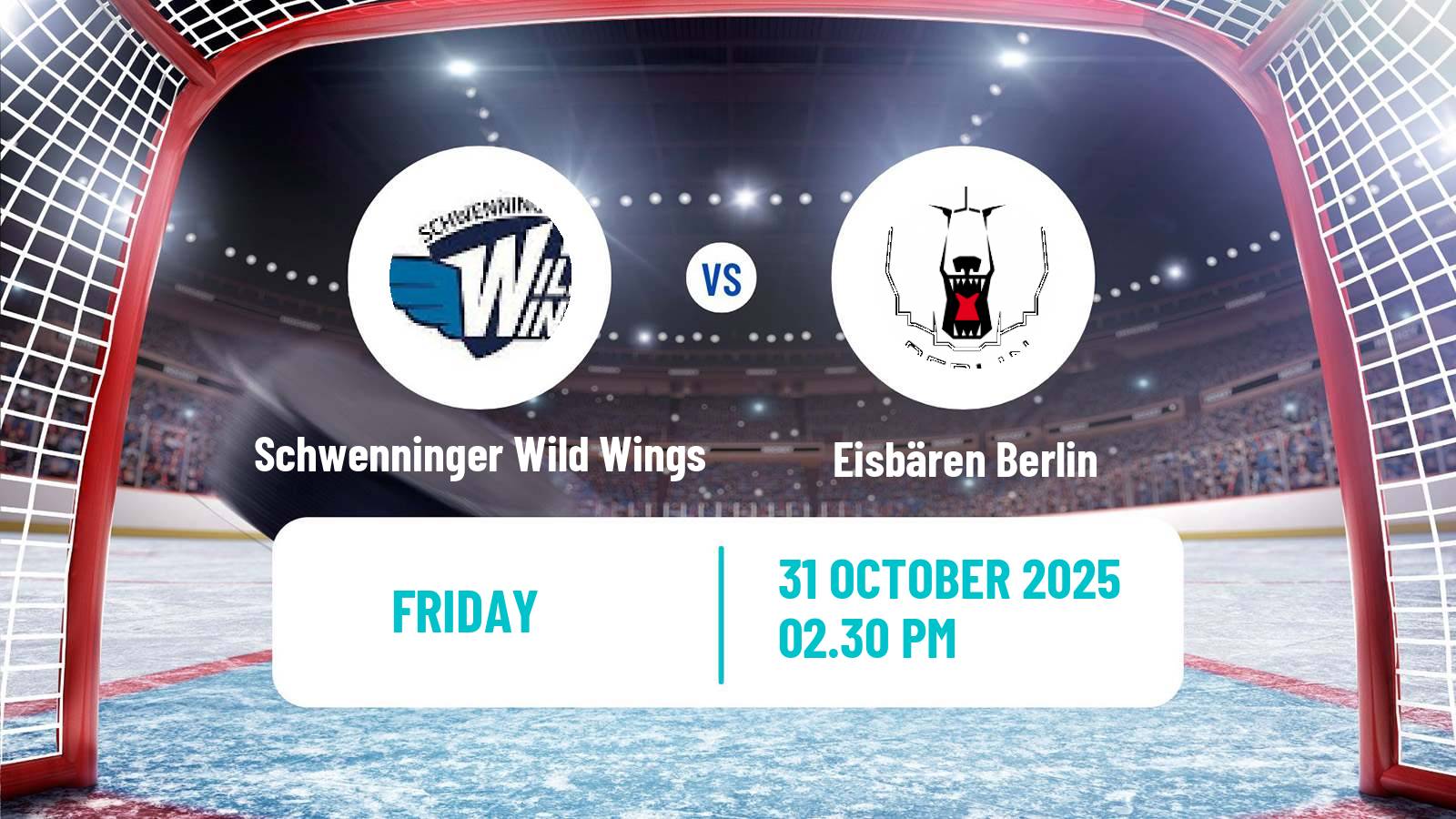 Hockey German Ice Hockey League Schwenninger Wild Wings - Eisbären Berlin