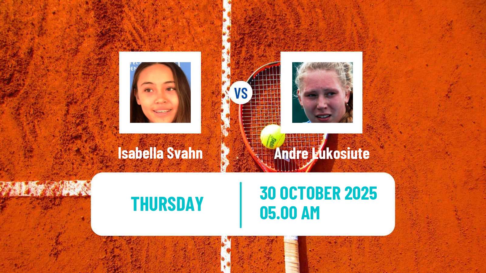 Tennis ITF W15 Taby Women Isabella Svahn - Andre Lukosiute