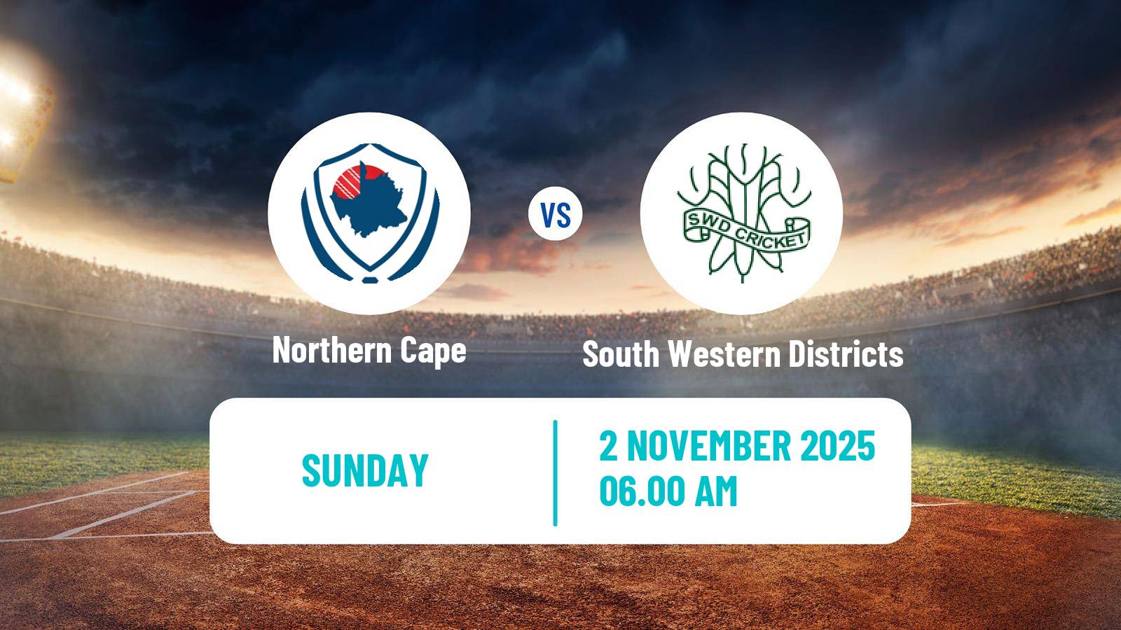 Cricket CSA Provincial T20 Cup Northern Cape - South Western Districts