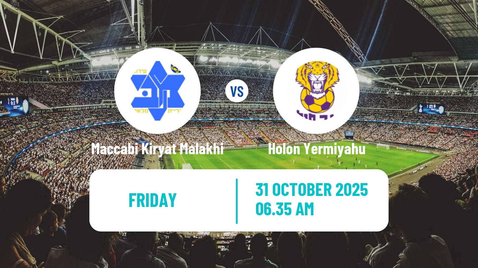 Football Israeli Liga Alef South Maccabi Kiryat Malakhi - Holon Yermiyahu