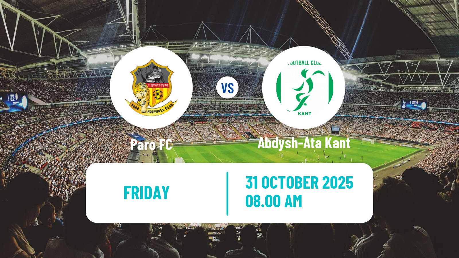 Football AFC Challenge League Paro - Abdysh-Ata Kant