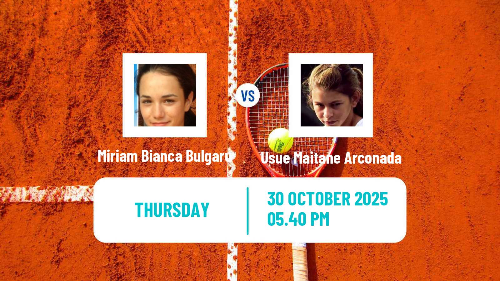 Tennis ITF W100 Irapuato Women Miriam Bianca Bulgaru - Usue Maitane Arconada