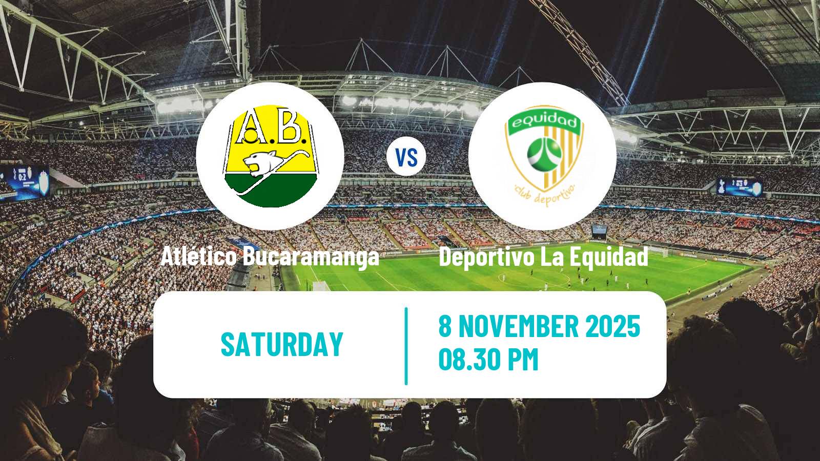 Football Colombian Primera A Atlético Bucaramanga - Deportivo La Equidad