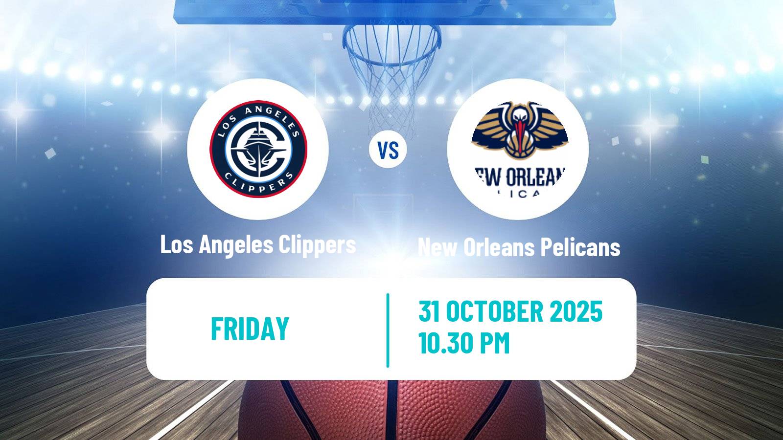 Basketball NBA Los Angeles Clippers - New Orleans Pelicans