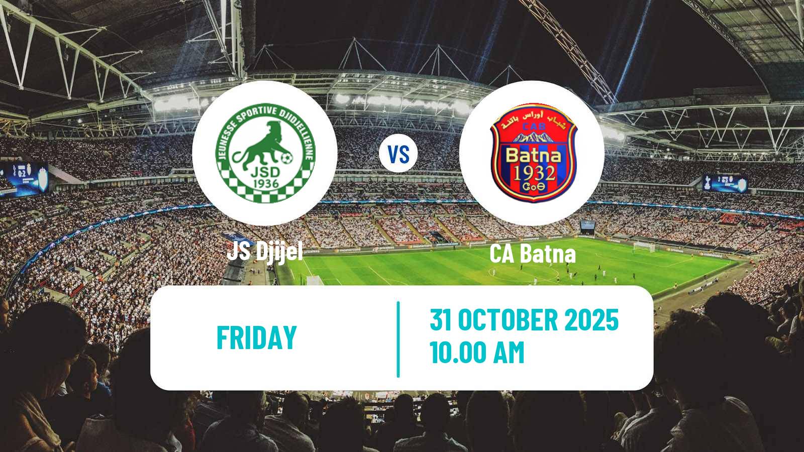 Football Algerian Ligue 2 Djijel - CA Batna