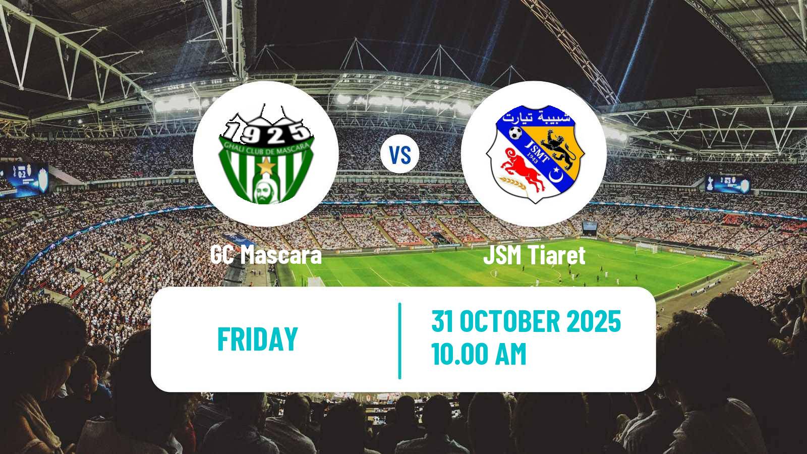 Football Algerian Ligue 2 GC Mascara - JSM Tiaret