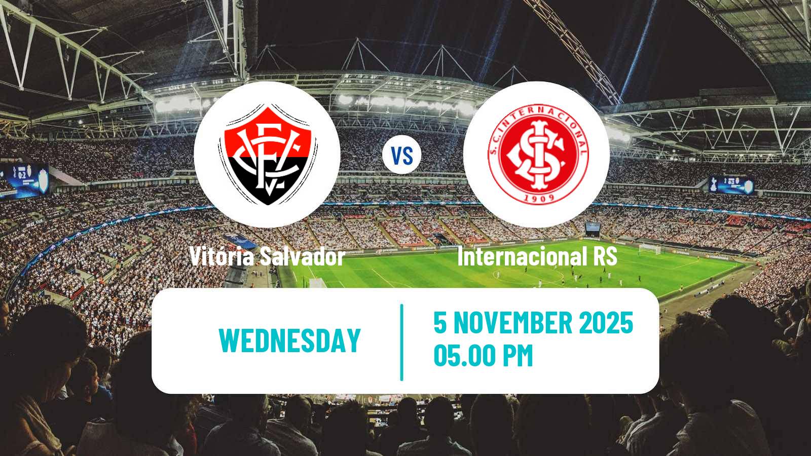 Football Brazilian Serie A Vitória Salvador - Internacional RS