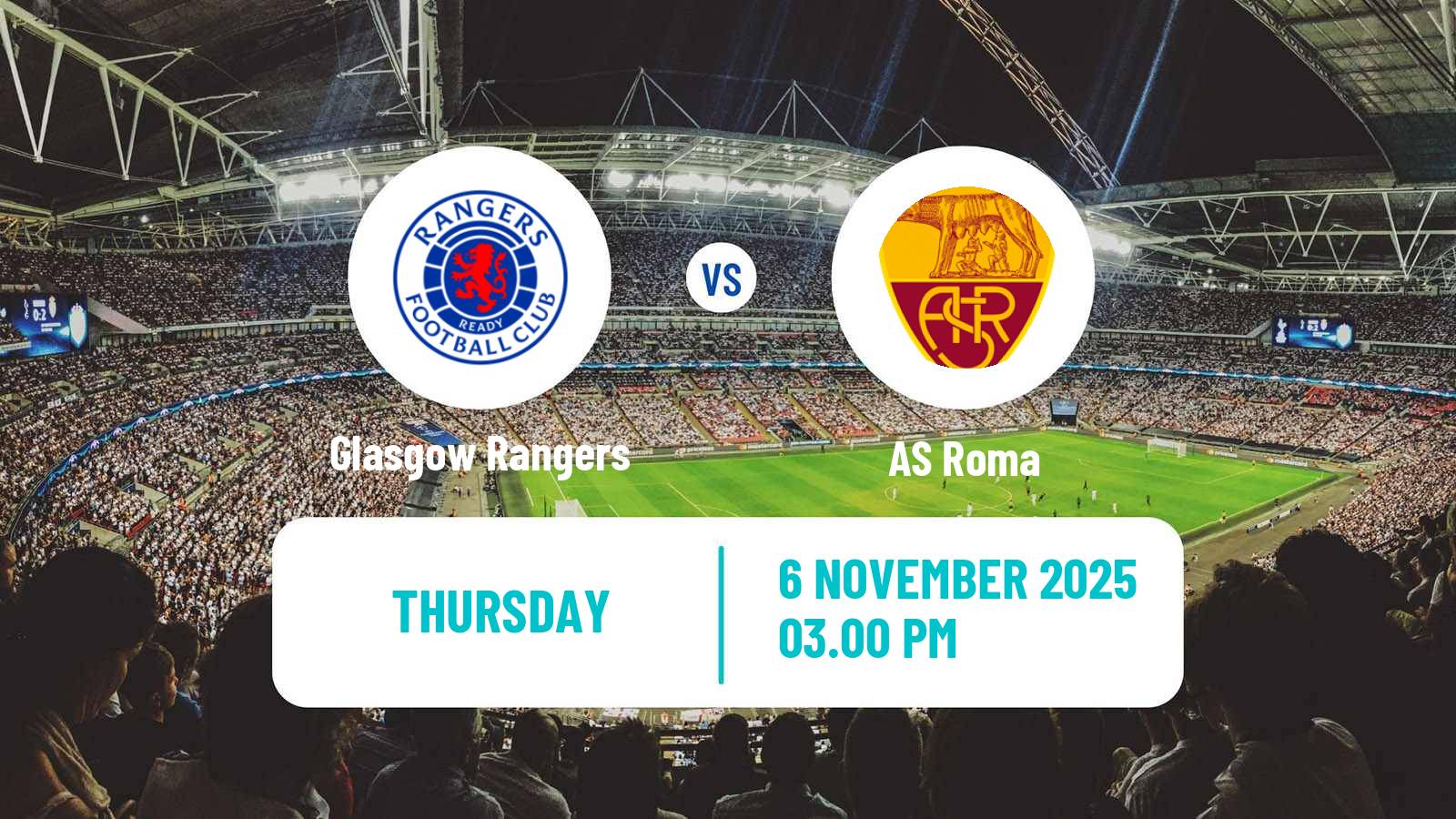 Football UEFA Europa League Glasgow Rangers - Roma Football UEFA Europa League Glasgow Rangers - Roma