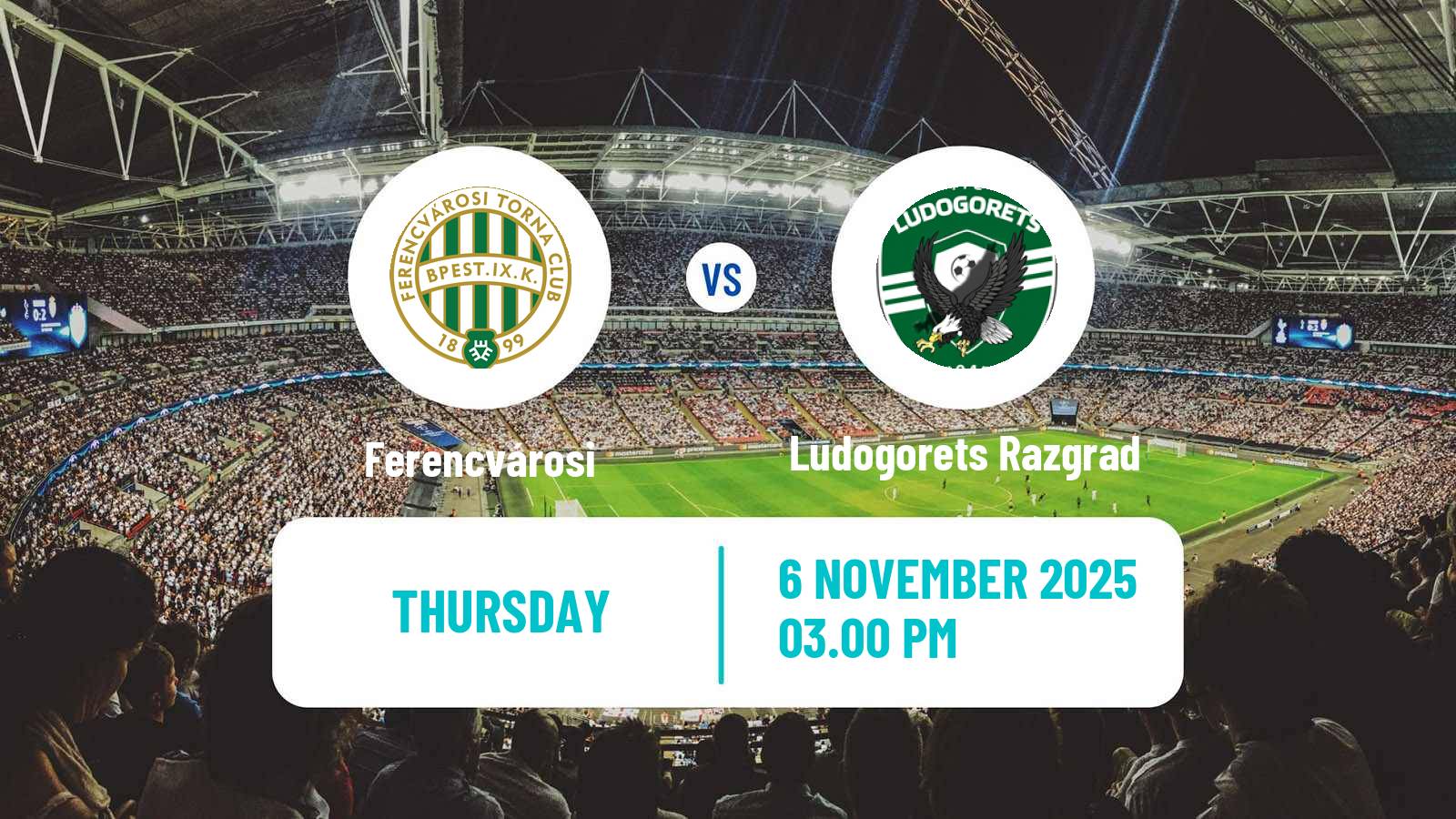 Football UEFA Europa League Ferencvárosi - Ludogorets Razgrad