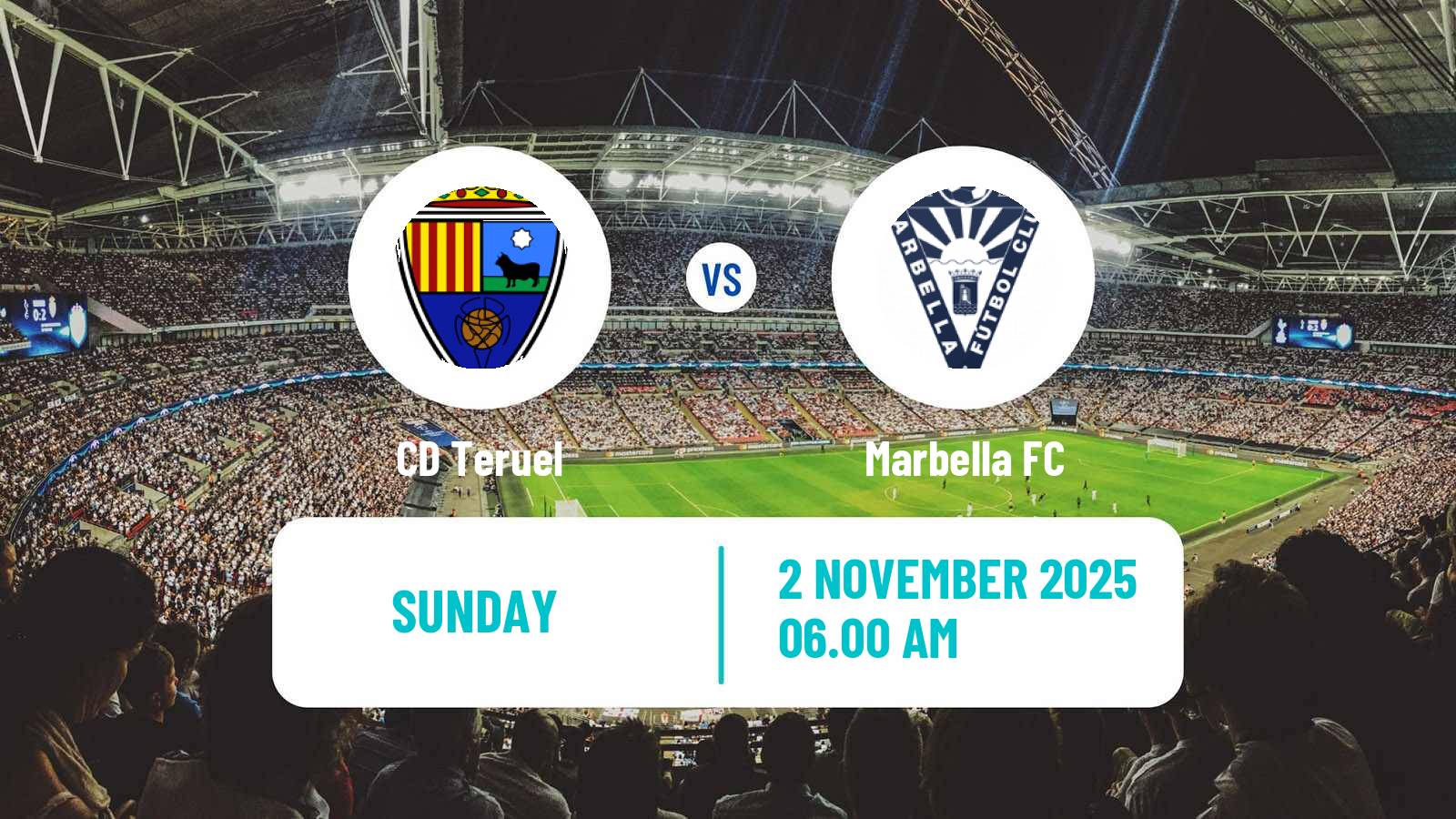 Football Spanish Primera RFEF Group 2 Teruel - Marbella