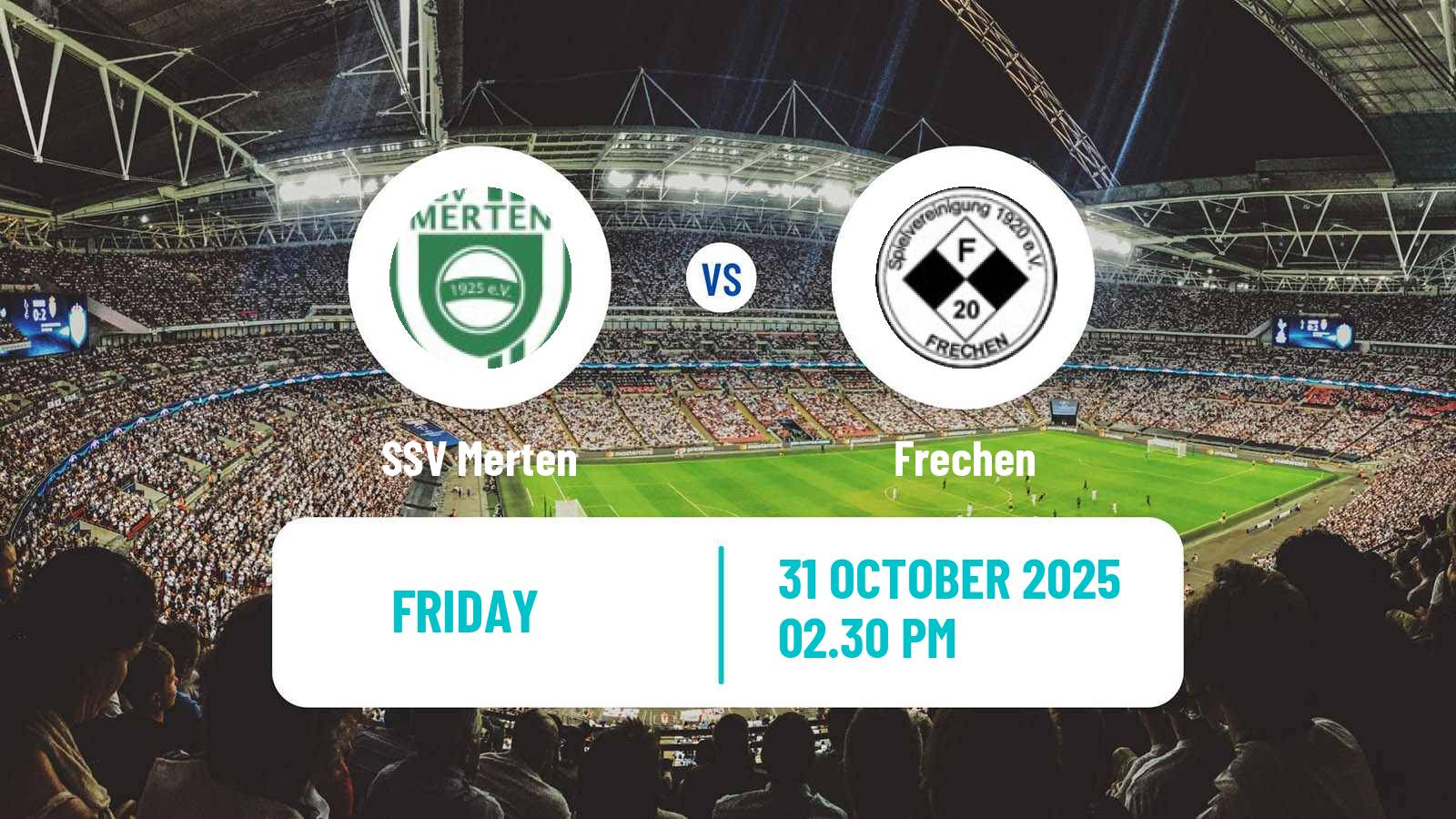 Football German Oberliga Mittelrhein Merten - Frechen