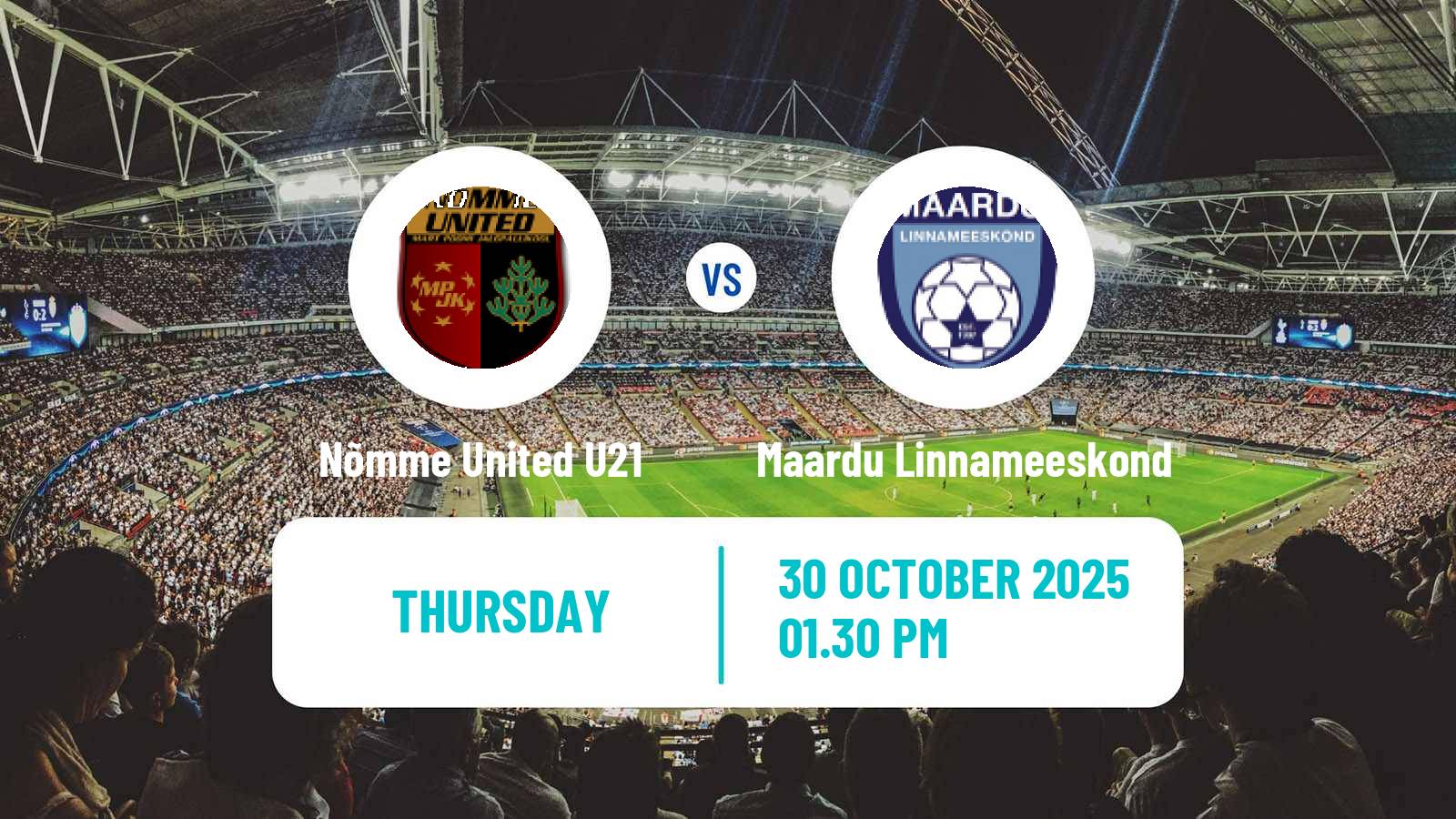 Football Estonian Esiliiga B Nõmme United U21 - Maardu Linnameeskond