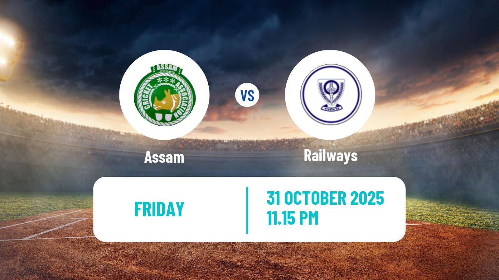 Cricket Ranji Trophy Assam - Railways