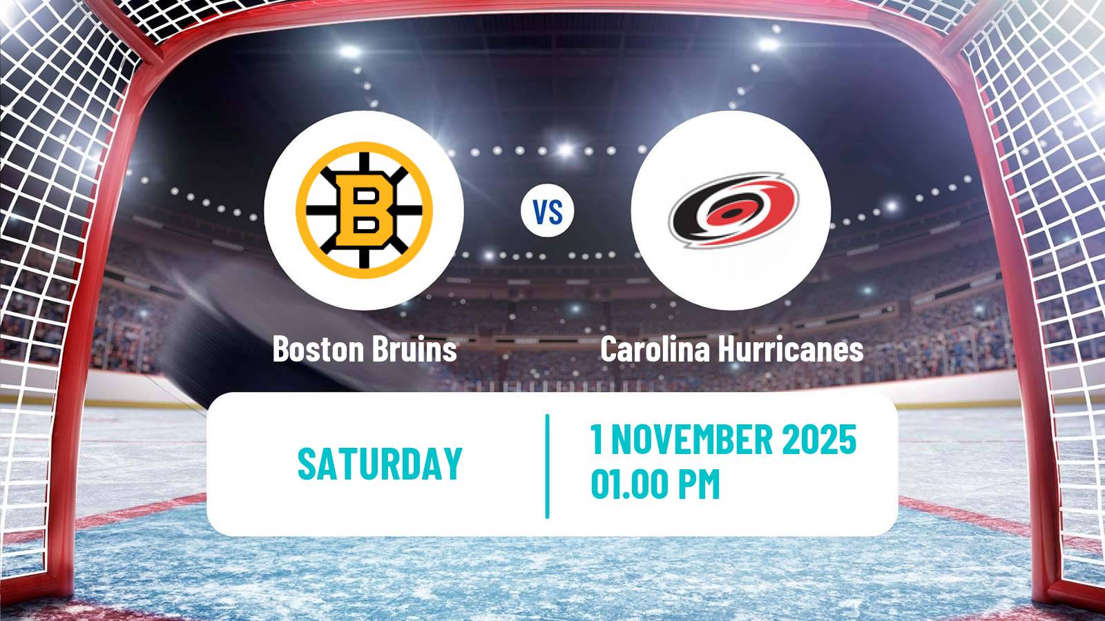 Hockey NHL Boston Bruins - Carolina Hurricanes