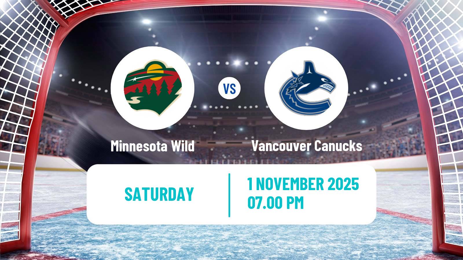 Hockey NHL Minnesota Wild - Vancouver Canucks Hockey NHL Minnesota Wild - Vancouver Canucks