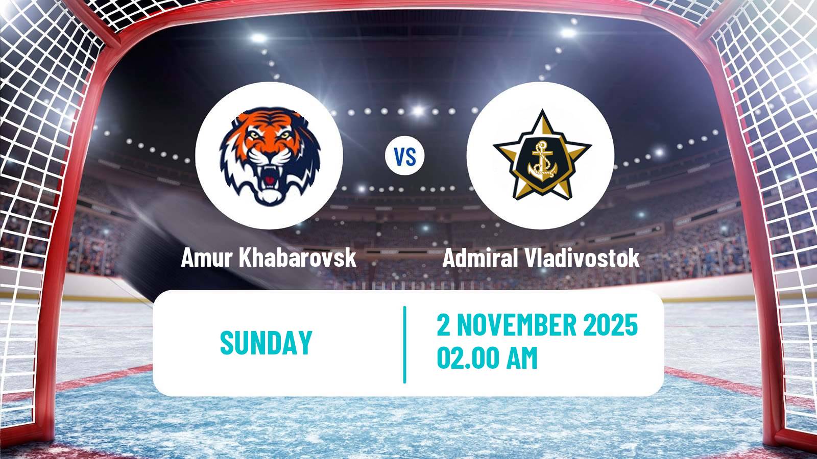Hockey KHL Amur Khabarovsk - Admiral Vladivostok