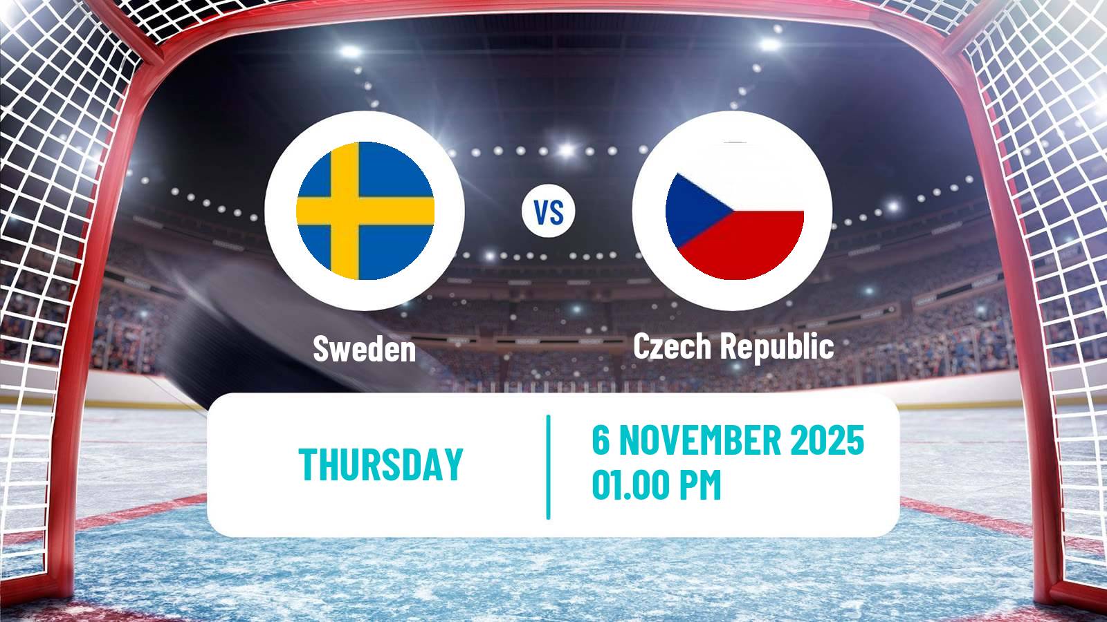 Hockey Euro Hockey Tour - Karjala Cup Sweden - Czech Republic