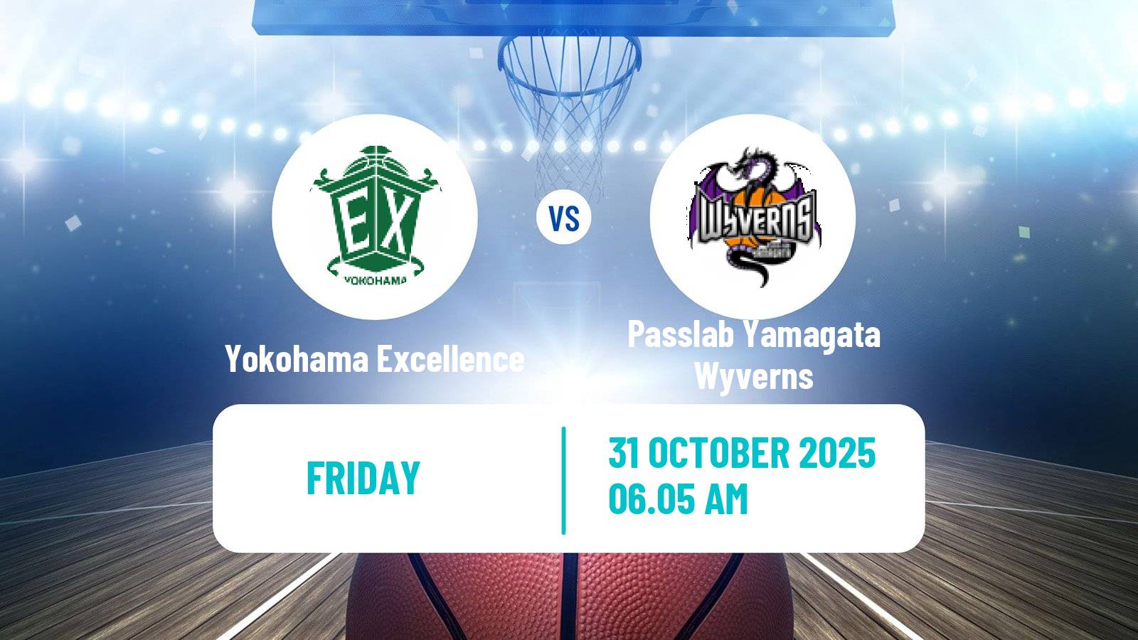 Basketball Japan B2 League Basketball Yokohama Excellence - Passlab Yamagata Wyverns