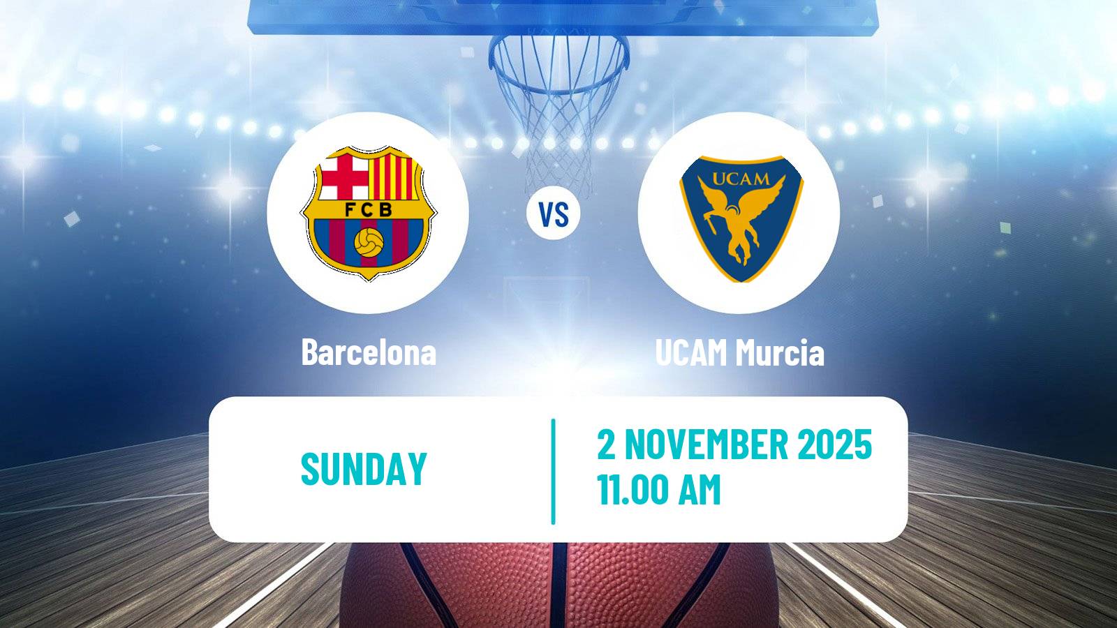 Basketball Spanish ACB League Barcelona - UCAM Murcia