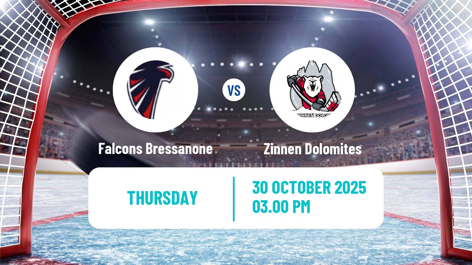 Hockey Italian IHL Falcons Bressanone - Zinnen Dolomites