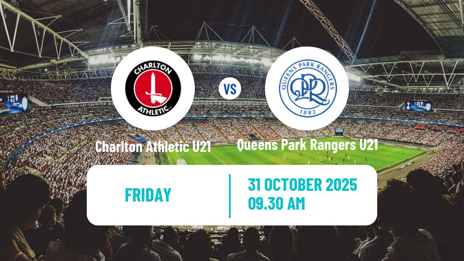 Football English Professional Development League Charlton Athletic U21 - Queens Park Rangers U21