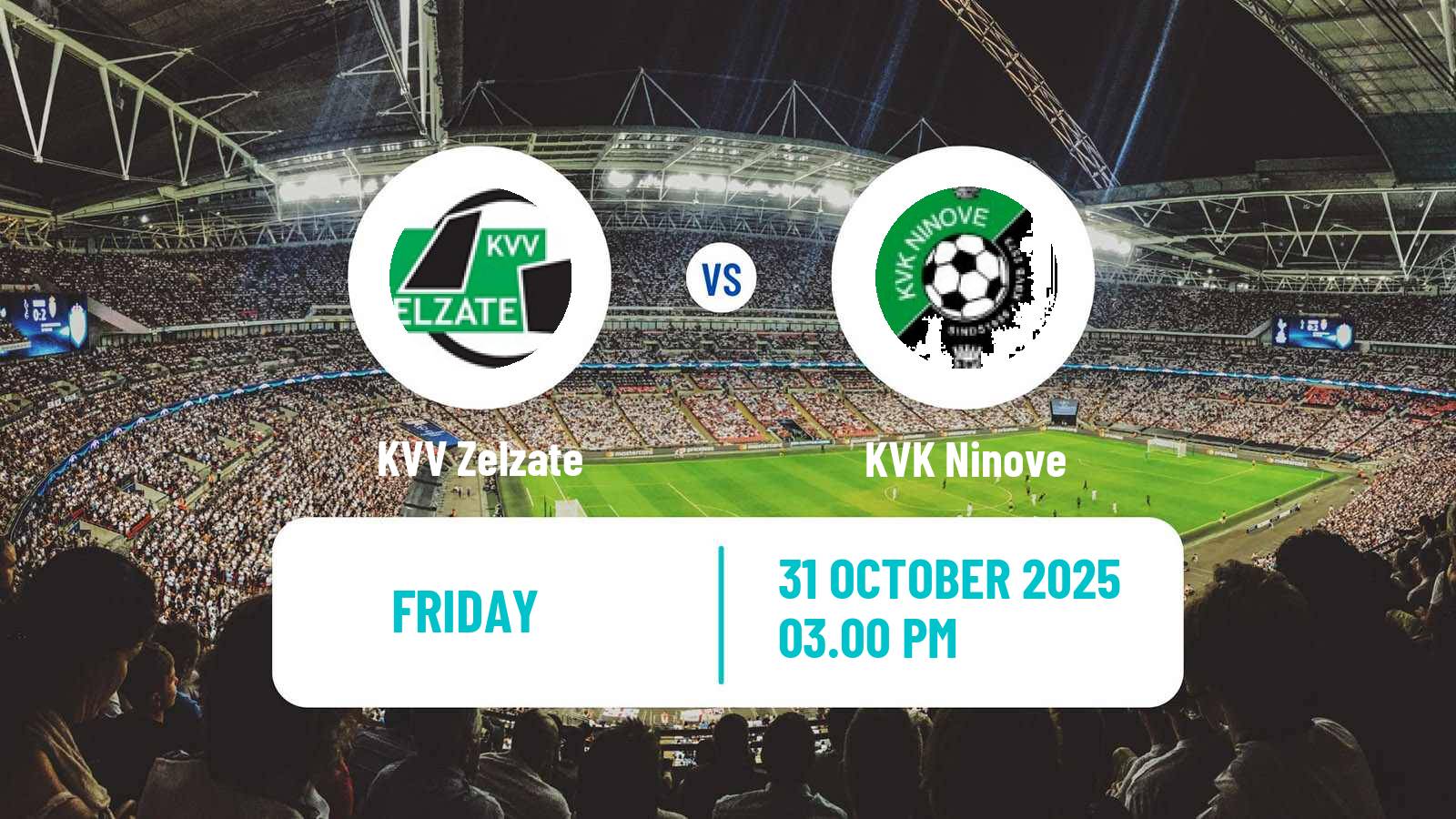 Football Belgian National Division 1 VV Zelzate - Ninove
