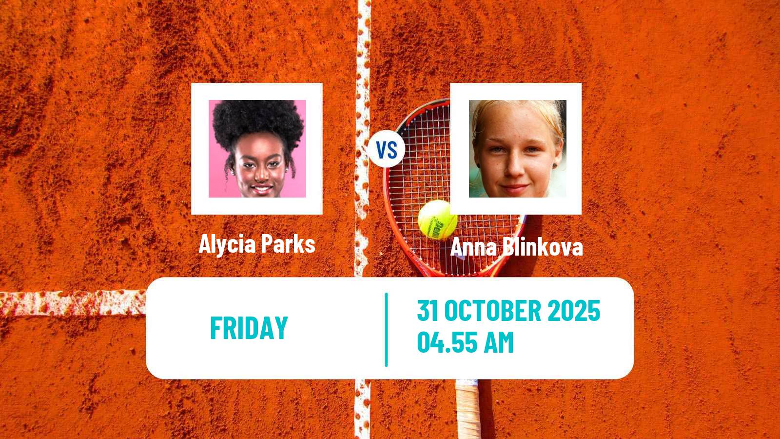 Tennis WTA Jiujiang Alycia Parks - Anna Blinkova