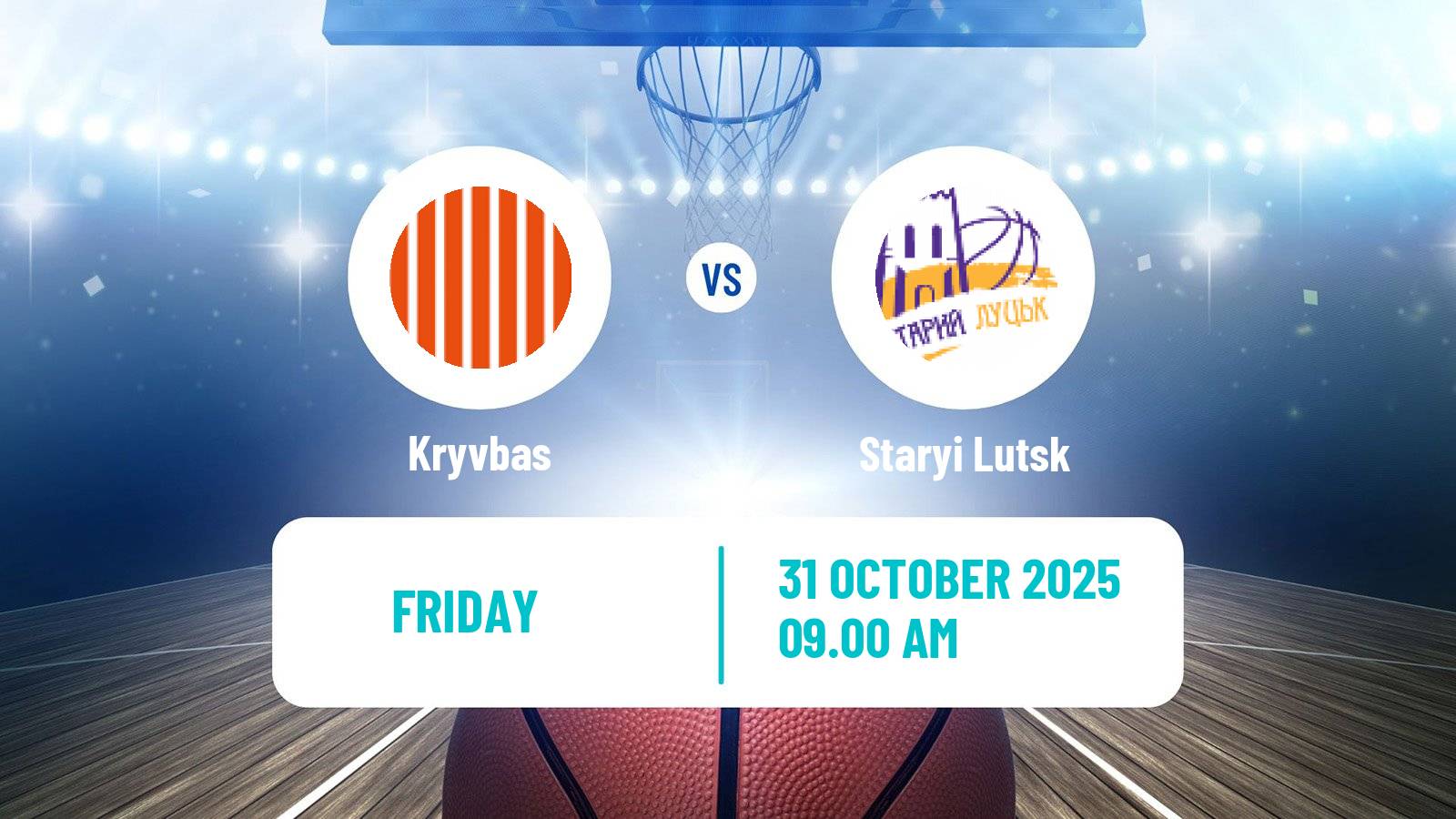 Basketball Ukrainian FBU Super League Kryvbas - Staryi Lutsk