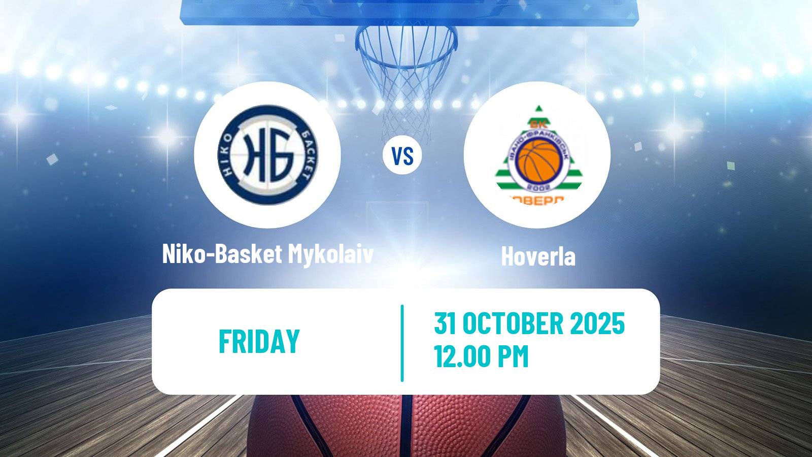 Basketball Ukrainian FBU Super League Niko-Basket Mykolaiv - Hoverla