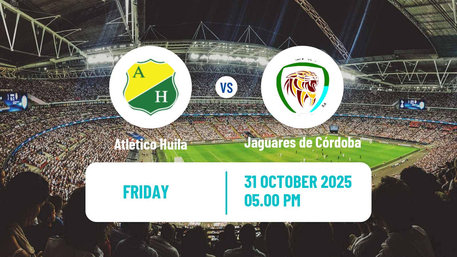 Football Colombian Primera B Atlético Huila - Jaguares de Córdoba