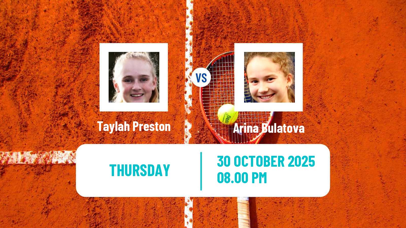 Tennis ITF W35 Brisbane 2 Women Taylah Preston - Arina Bulatova