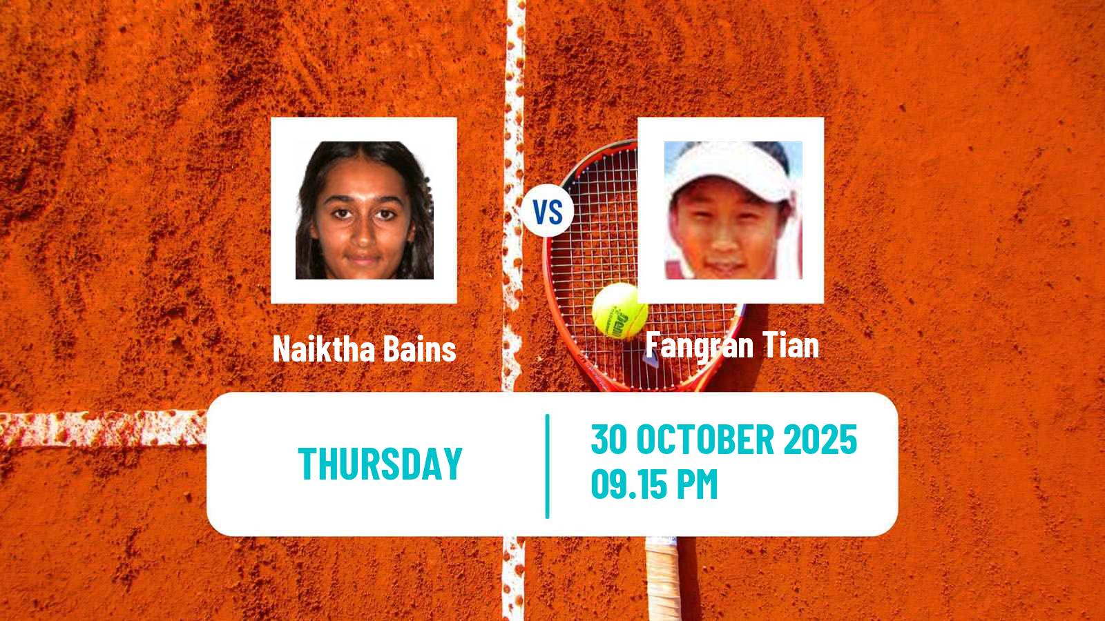 Tennis ITF W35 Brisbane 2 Women Naiktha Bains - Fangran Tian