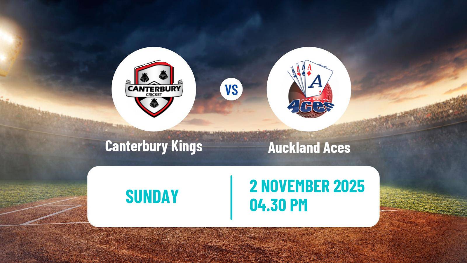 Cricket Ford Trophy Canterbury Kings - Auckland Aces