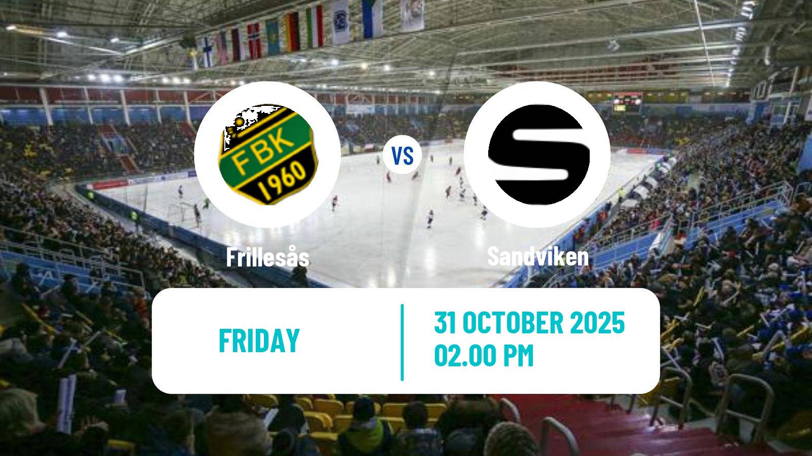 Bandy Swedish Elitserien Bandy Frillesås - Sandviken