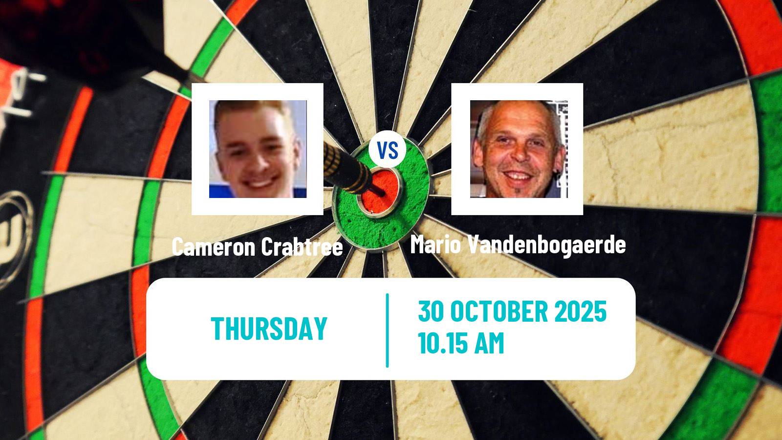 Darts Players Championship 34 Cameron Crabtree - Mario Vandenbogaerde